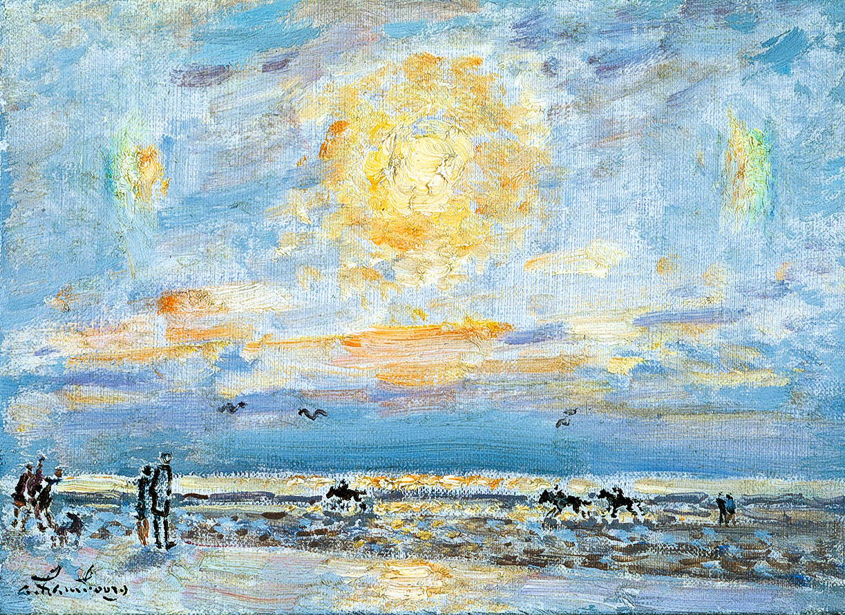 «Fin Août à Deauville» 1984, 16x22cm, PLD100