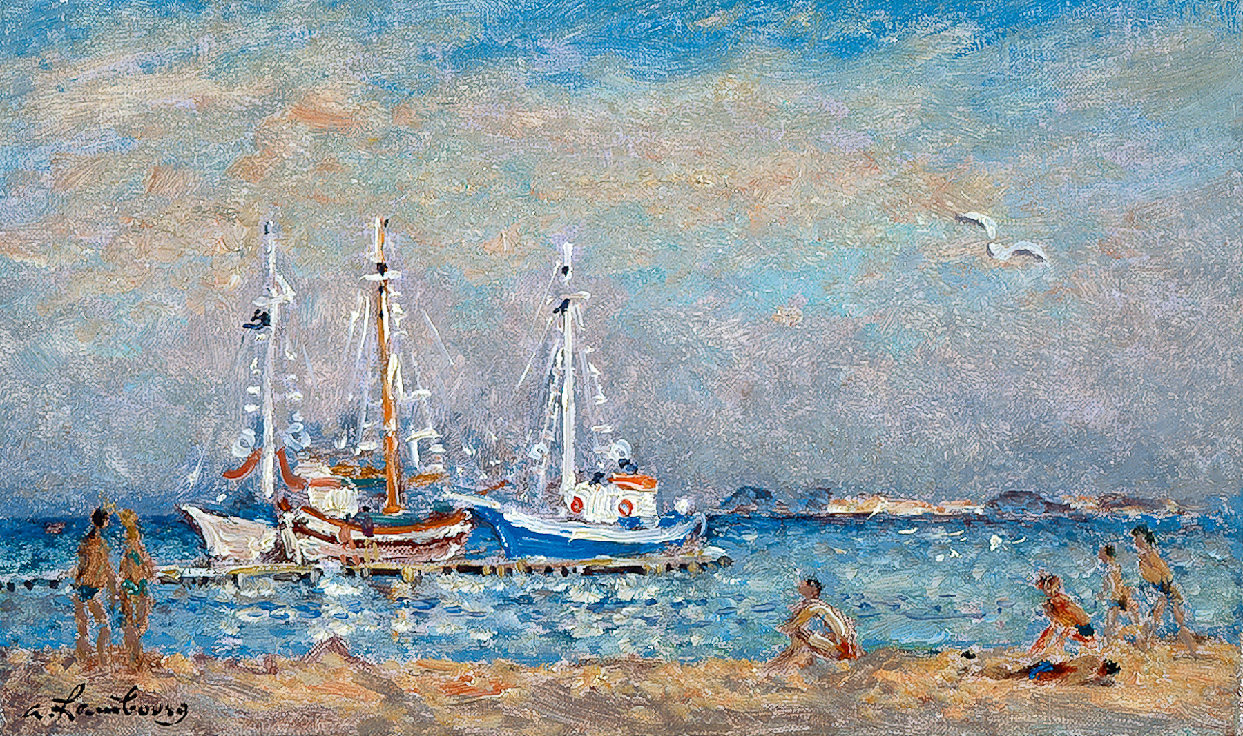 «Au printemps à Corfou» 1975 , 16cmx27cm, DP33