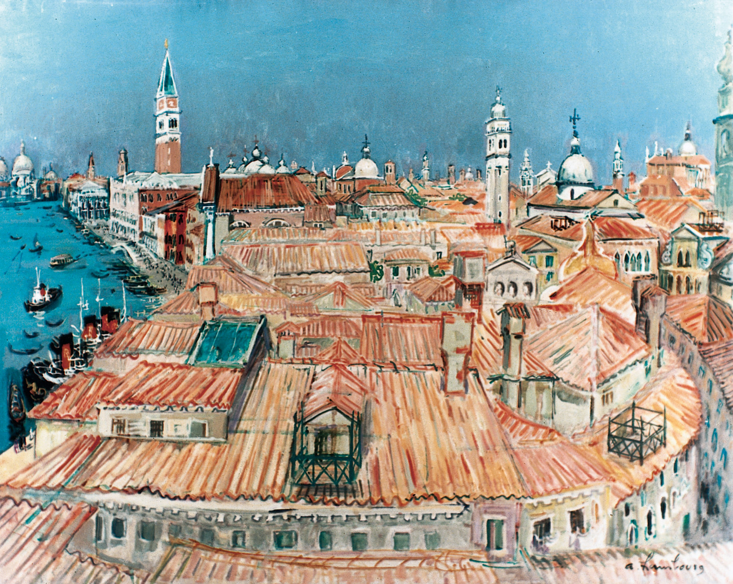 Les toits de Venise au soleil 1957 81x100cm VE05