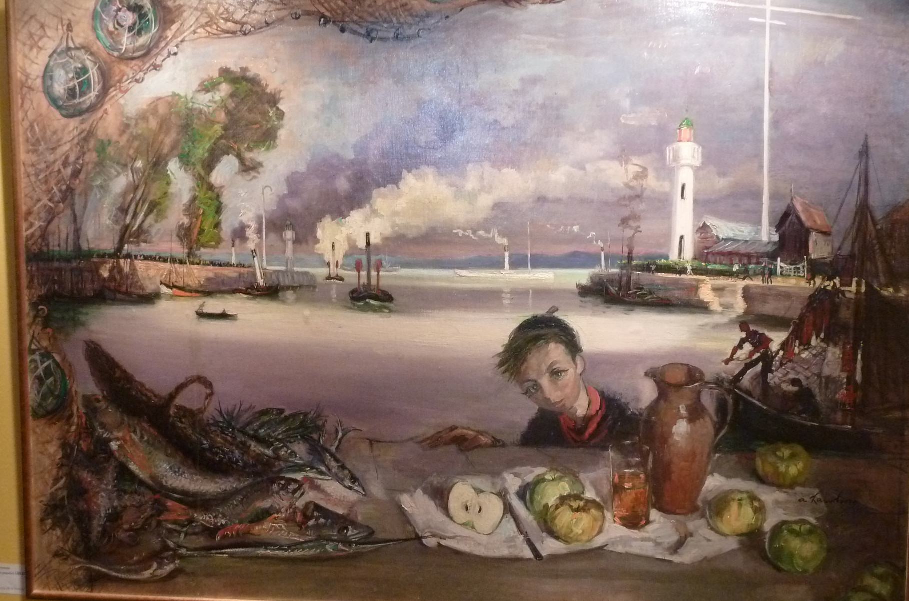 "Le Port de Honfleur" 1950, 130x160cm, DEC10