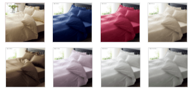 ふとんカバーTFP-06 カラーバリエーション　クリーム・ネイビー・ローズ・ベージュ・ブラウン・パープル・ライトグレー・ホワイト