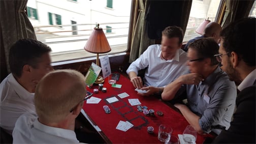 Soirée poker dans l'Orient Express