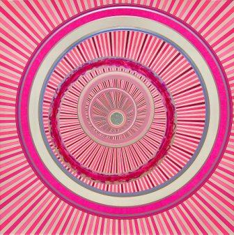 Angela Fischer, Love 03, Autolack / MDF, 200 x 200 x 4,5 cm