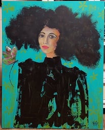 Sieglinde Mikula, La belle, Acryl / Leinwand, 80 x 100 cm