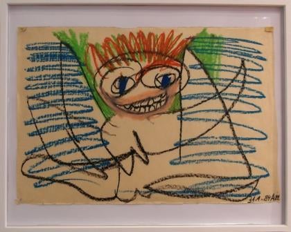 ANITA MÜNZ, aus der Serie "Befreiungsbilder", Zeichnung, 1984