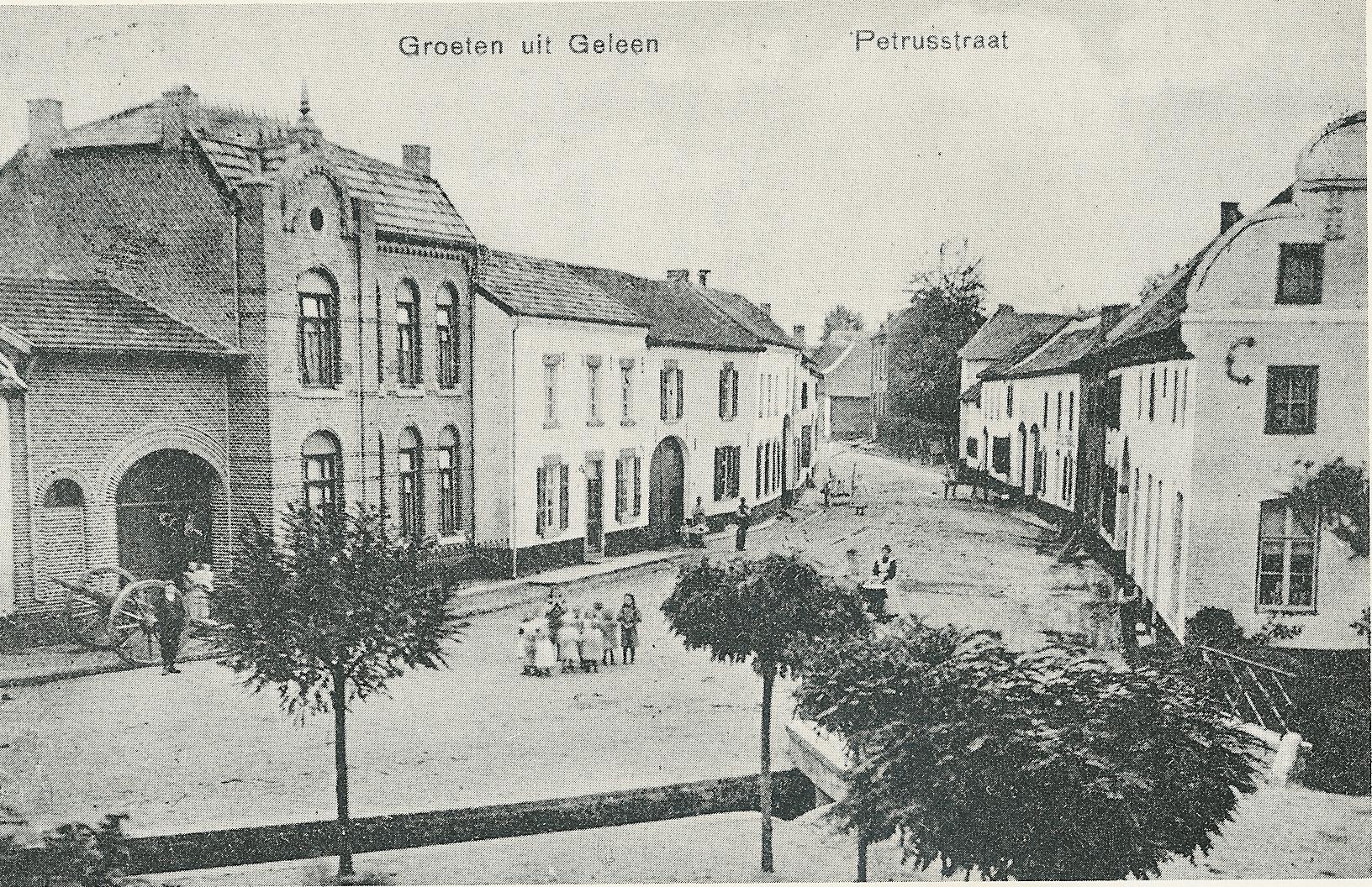 Blik in de Pieterstraat, foto rond 1910. 