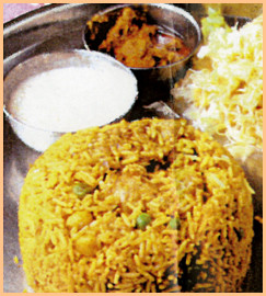 野菜ビリヤーニ Vegetable biriyani set