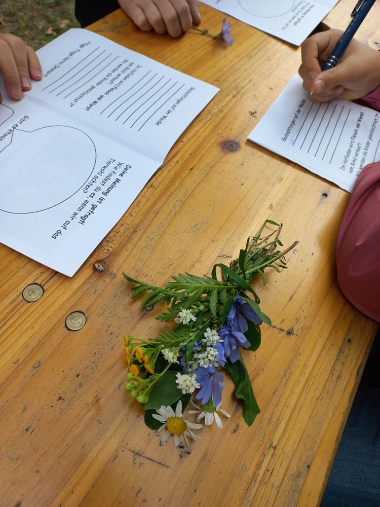 ein paar Blümchen mit nach Hause nehmen