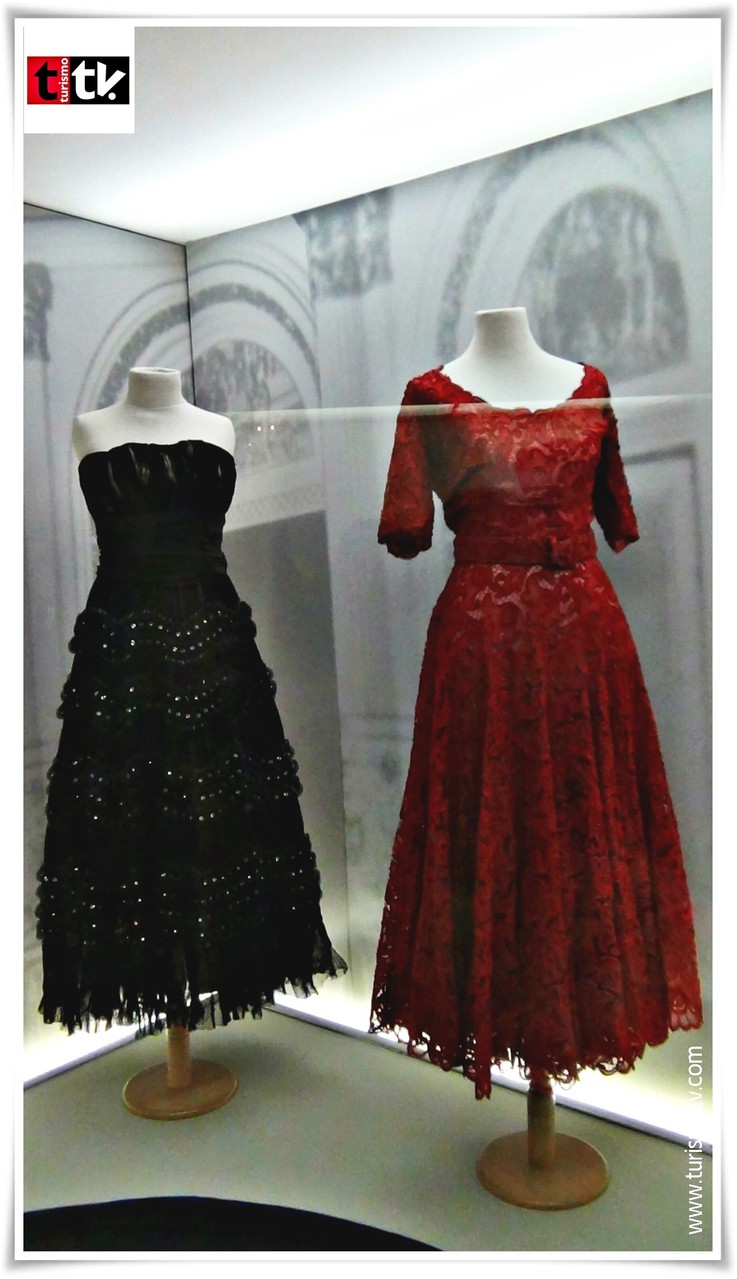 Eva Peron Evita vestido rojo de fiesta