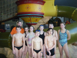 (v.l.n.r.) Trainerin Ina Högemann, Marc Rauer, Nele Oberbäumer, Emma Lenzmann, Alexander Koppetsch, Sarah Högemann, Lino Heppe, Florian Duda, Trainerin Karin Becker