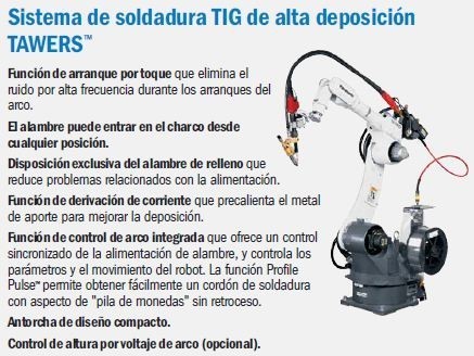 Soldadura TIG de alta deposición TAWERS