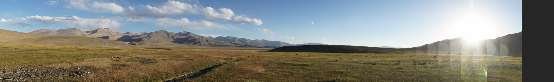 Landschaft, die überwältigt...