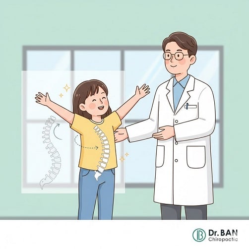 【改善例】12歳女の子の側弯症が20度→12度へ！成長期のカイロケア | 大阪本町ドクターバン