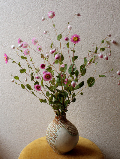 ローダンセ　／　メルヒェン花入れ