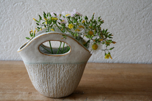 ハルジョオン、わたぼうし　／　花入れ鞄