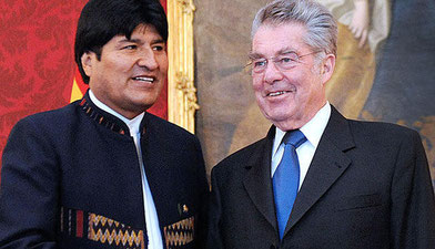 Staatsbesuch des bolivianischen Präsidenten in Wien. 2013