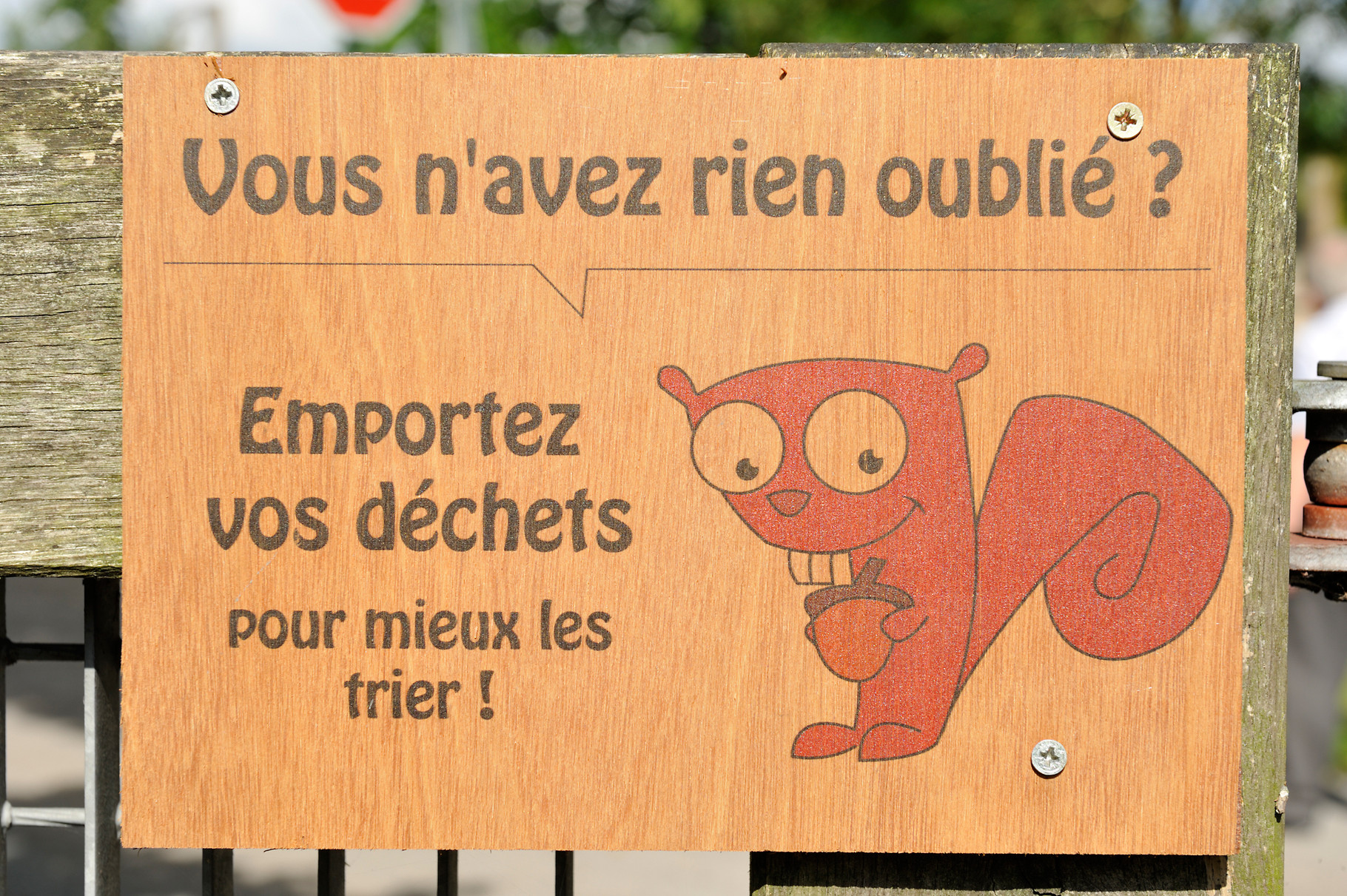 Panneau de sensibilisation à  Libercourt par Richard Soberka