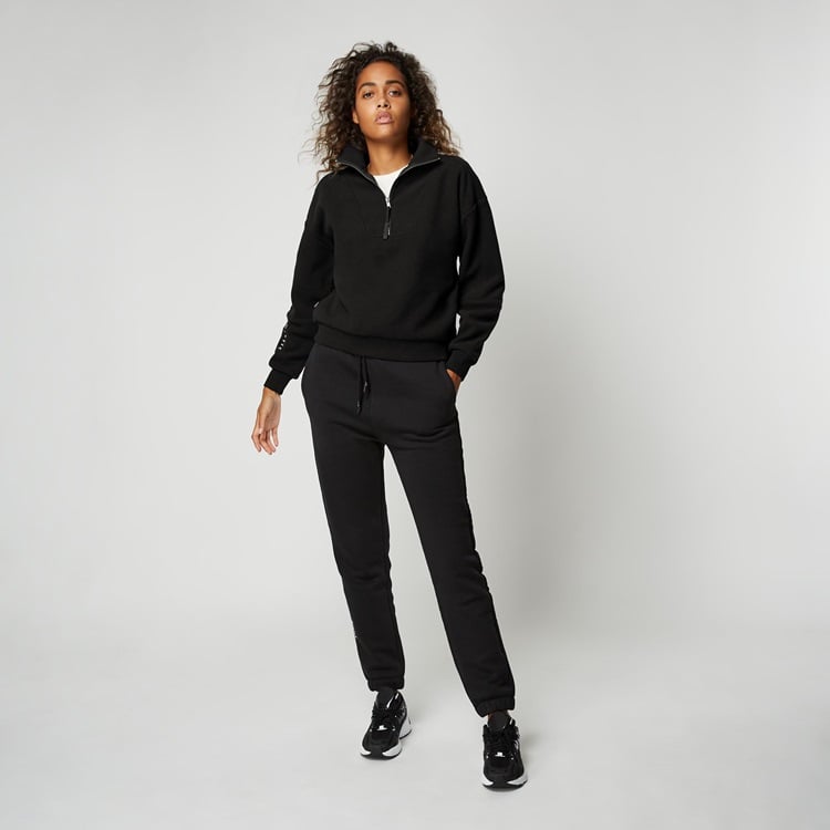 Mystic The Heat Zip Up Sweat Black im OUTLET bei WindSucht