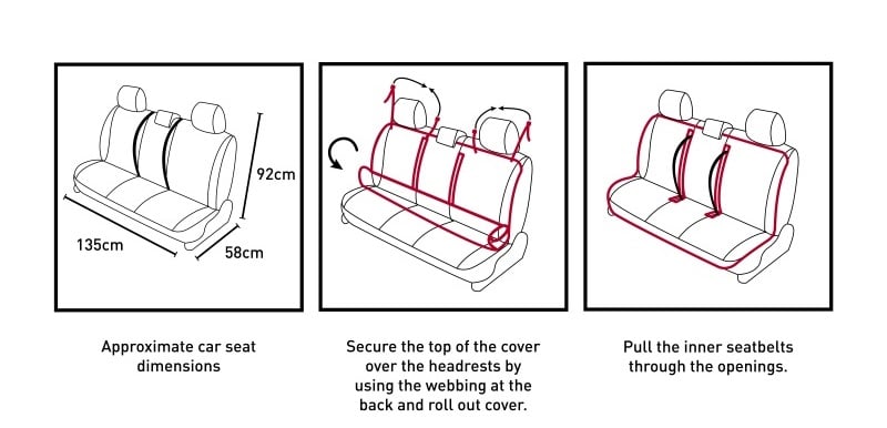 Mystic Car Seat Roll Cover Triple bei WindSucht