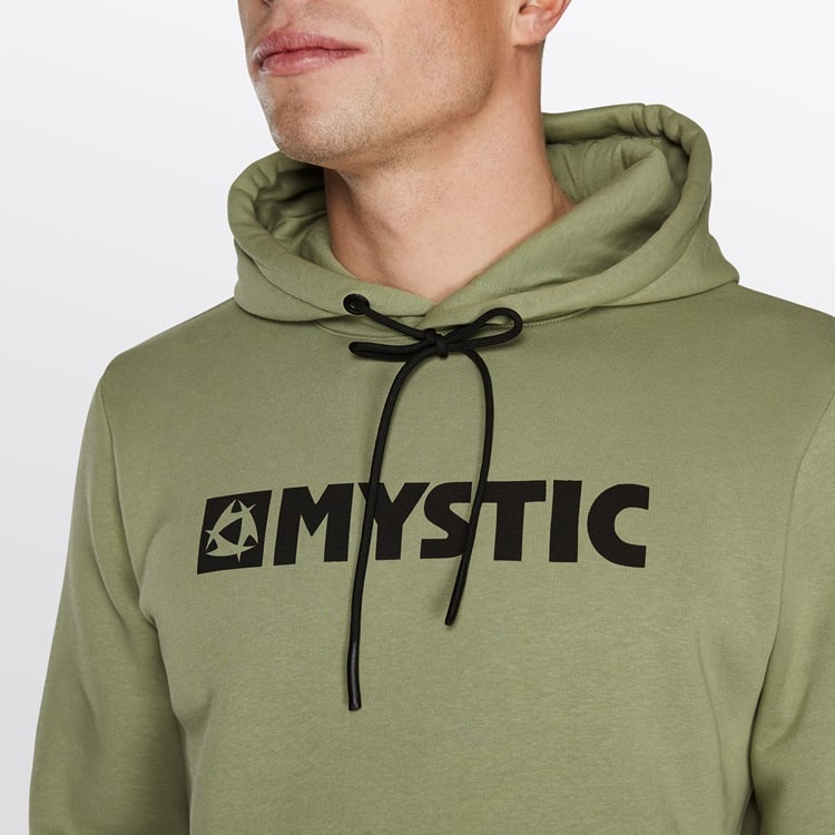 Mystic Brand Hood Sweat Olive Green bei WindSucht
