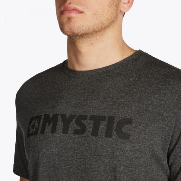 Mystic Brand Tee Asphalt Melee LOGO T-Shirt bei WindSucht