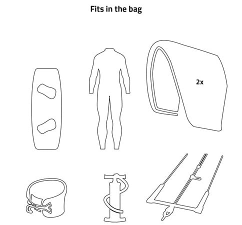 Prolimit Session Bag Grey White bei WindSucht