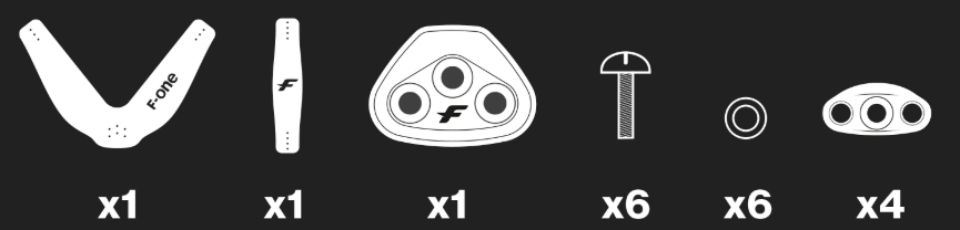 F-One V-Straps Foilboard Typ 1 bei WindSucht