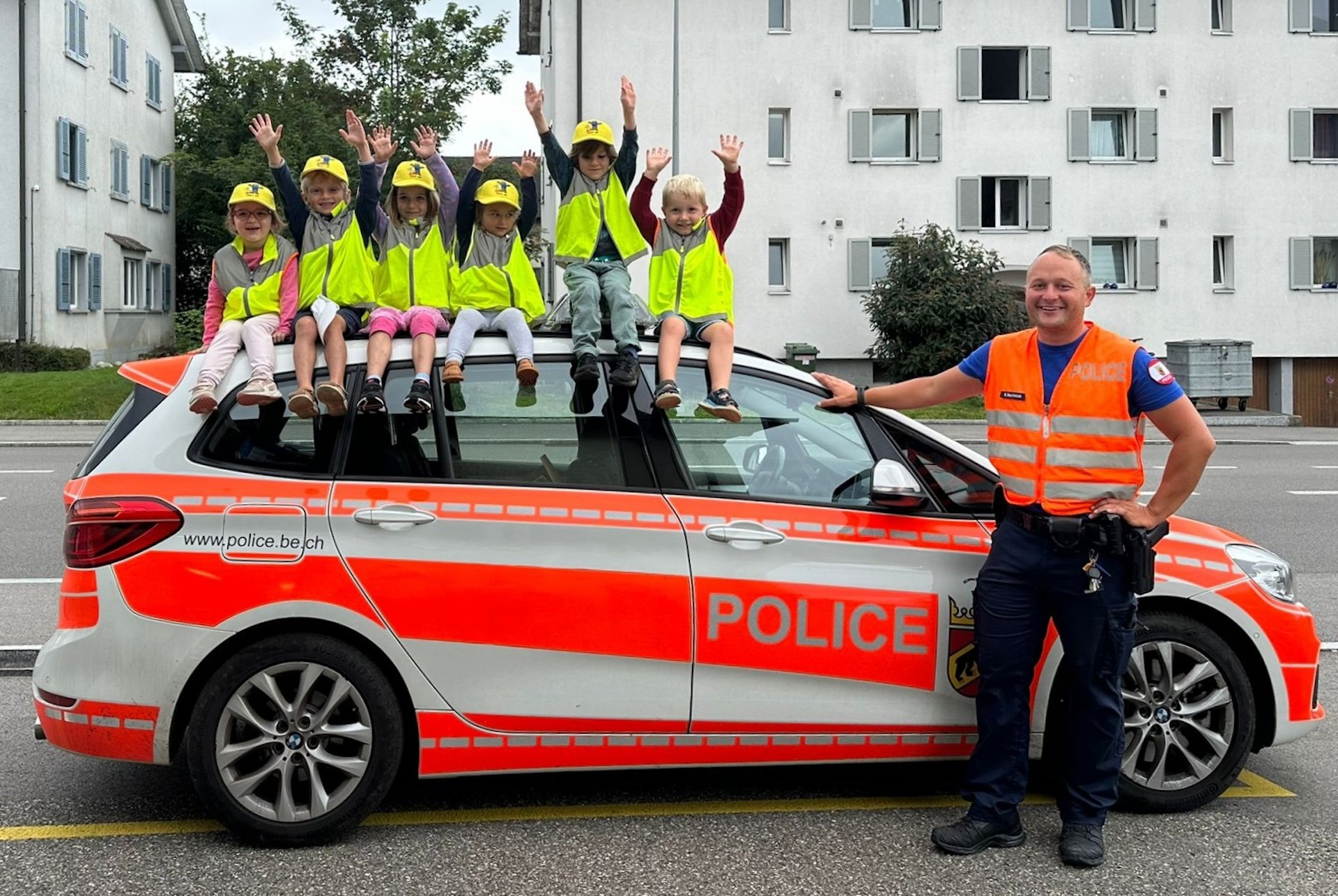 Verkehrsaktion zum Kindergartenstart 2024