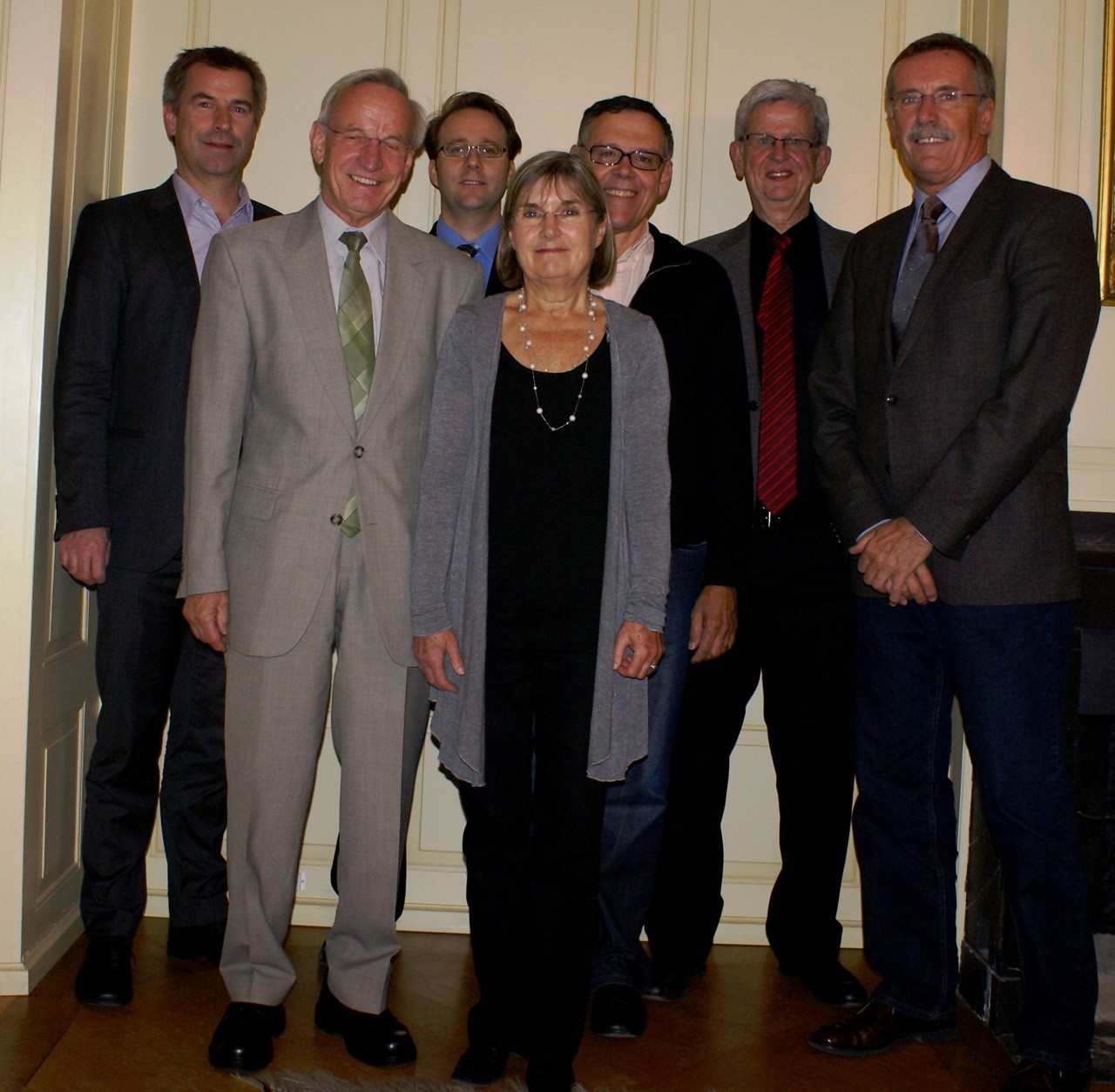 Vorstand 2012: Kuno Schumacher, Hans Hotz, Markus Merz, Lilo Dainese, Urs Bachmann, Magnus Würth (Präsident),  Dölf Pfister