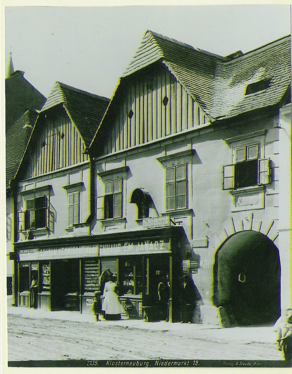Niedermarkt, Schrannenhof, um 1910