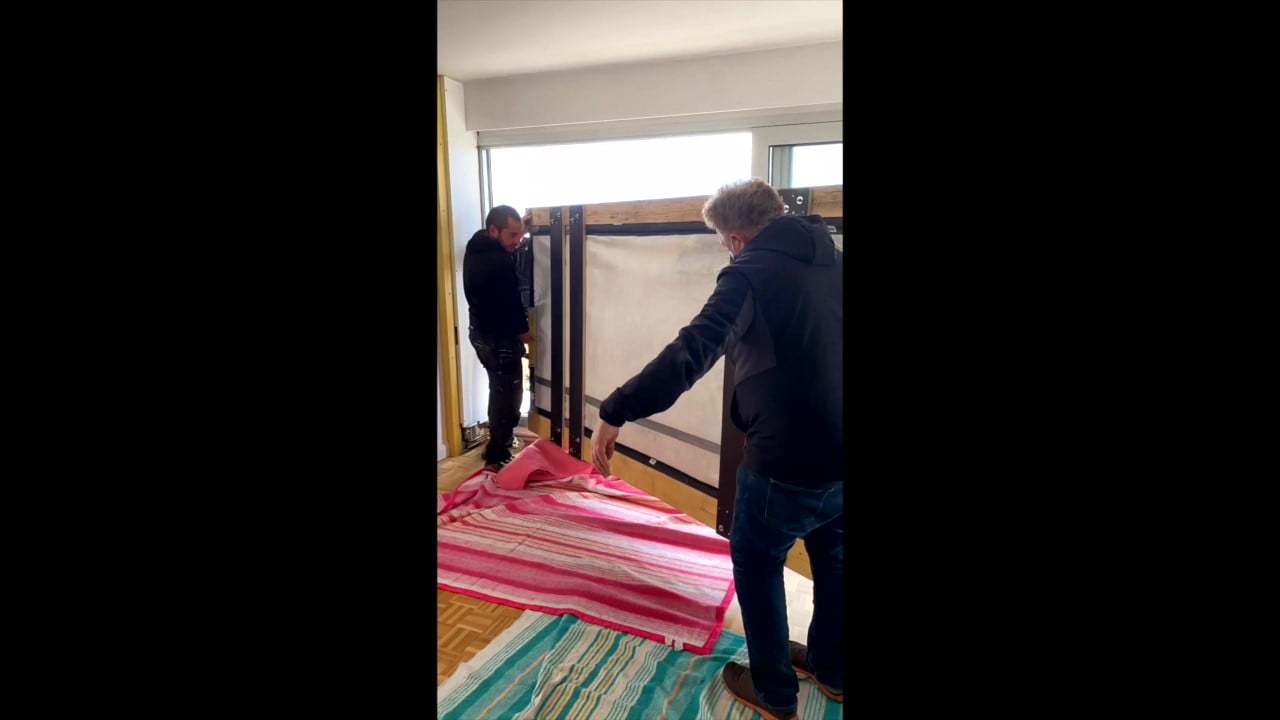 Infusion sous-vide: installation d'un panneau de quartzite Patagonia