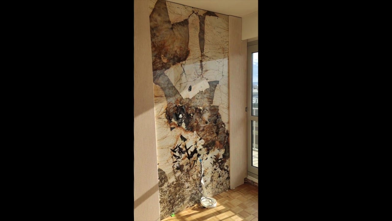 Infusion sous-vide: installation d'un panneau de quartzite Patagonia