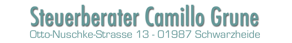 Steuerberatung Schwarzheide - Steuerberater Camillo Grune
