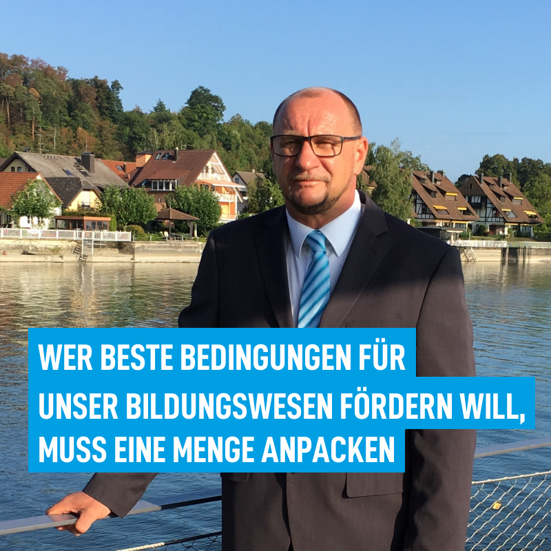 Wer beste Bedingungen für unser Bildungswesen fördern will, muss eine Menge anpacken.