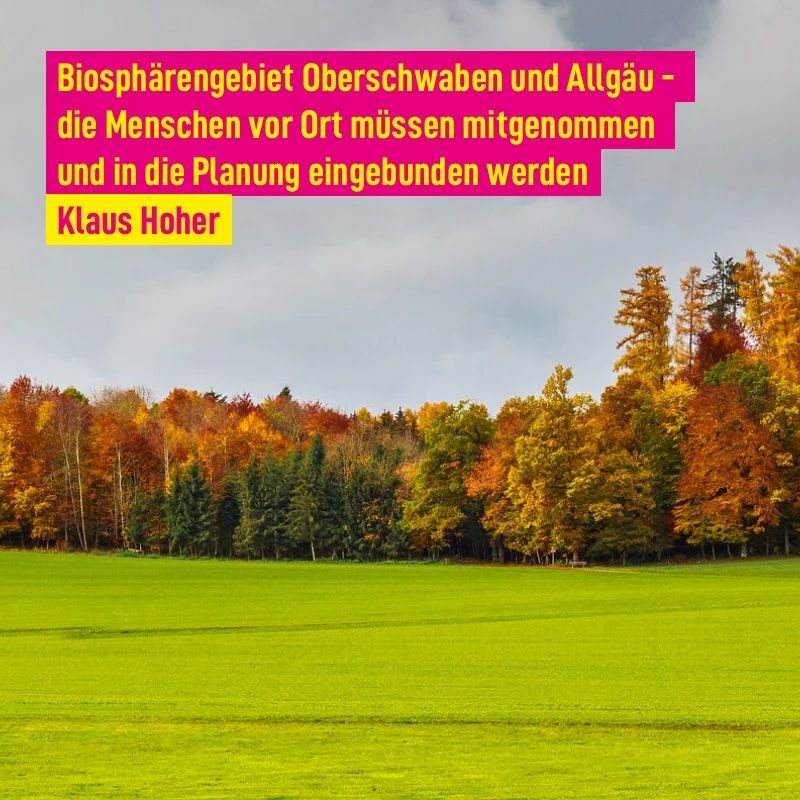 Biosphärengebiet - die Menschen vor Ort müssen eingebunden werden