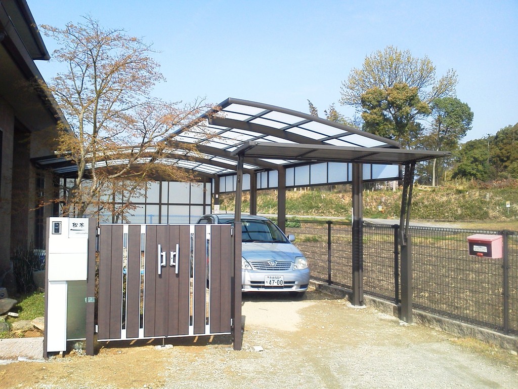 機能門柱・門扉 造園・外構・エクステリア工事@奈良県北葛城郡広陵町