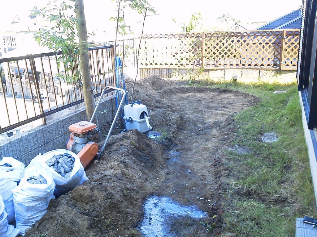 庭園改修工事@奈良県生駒市