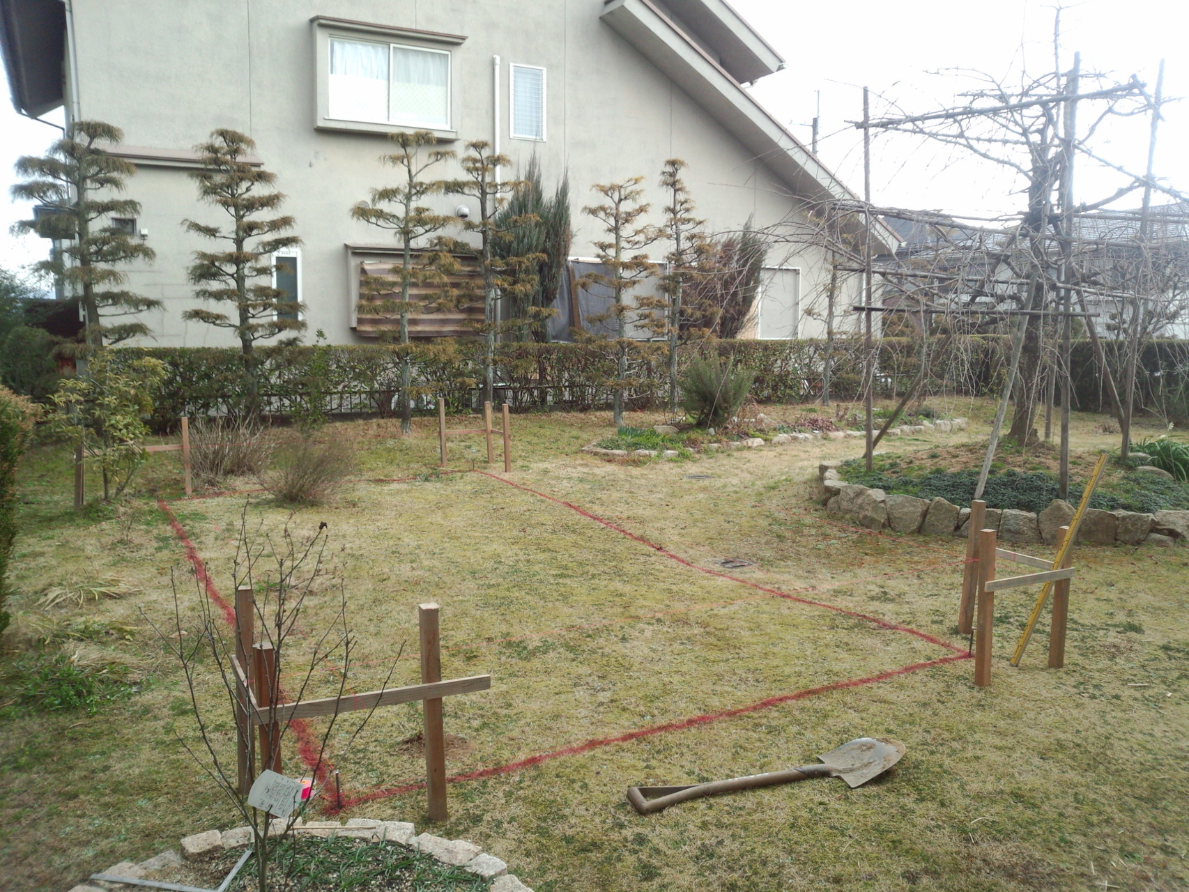 遣方　温室新築工事＠奈良県北葛城郡広陵町