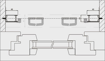 Querschnitt Fensterrollo 
