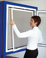 Spannrahmen für Kunststoff-Fenster