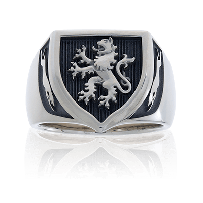 Wappenring mit Löwen-Motiv