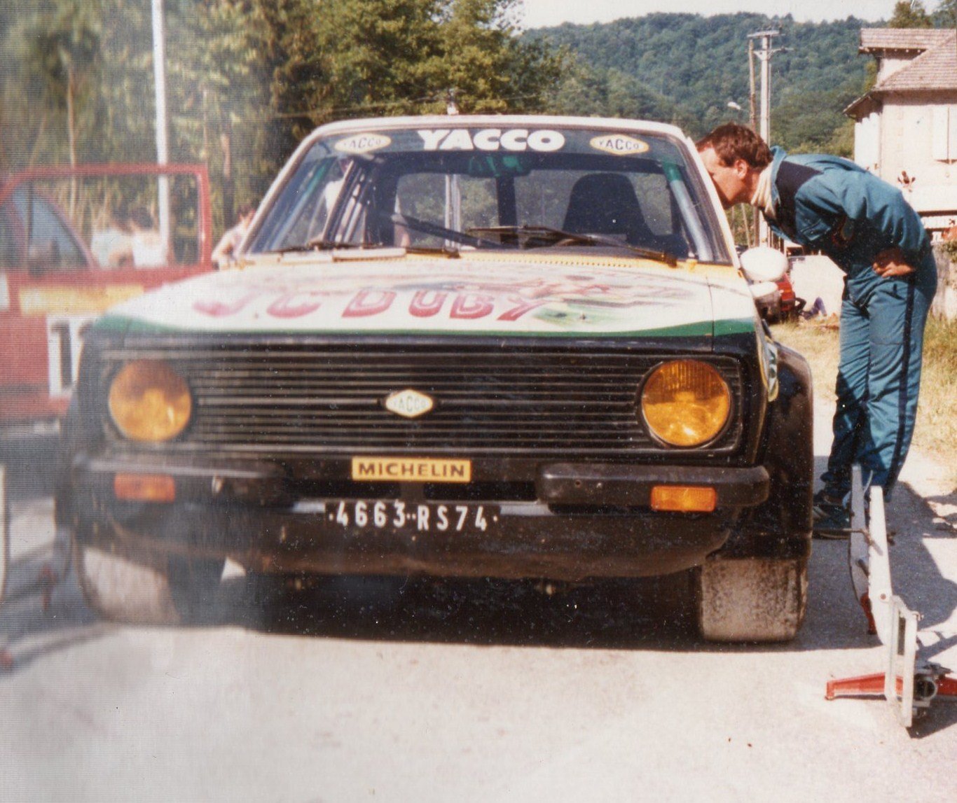 Jean Christian Duby en 1984 : Ford Escort  RS Mk2 Groupe B