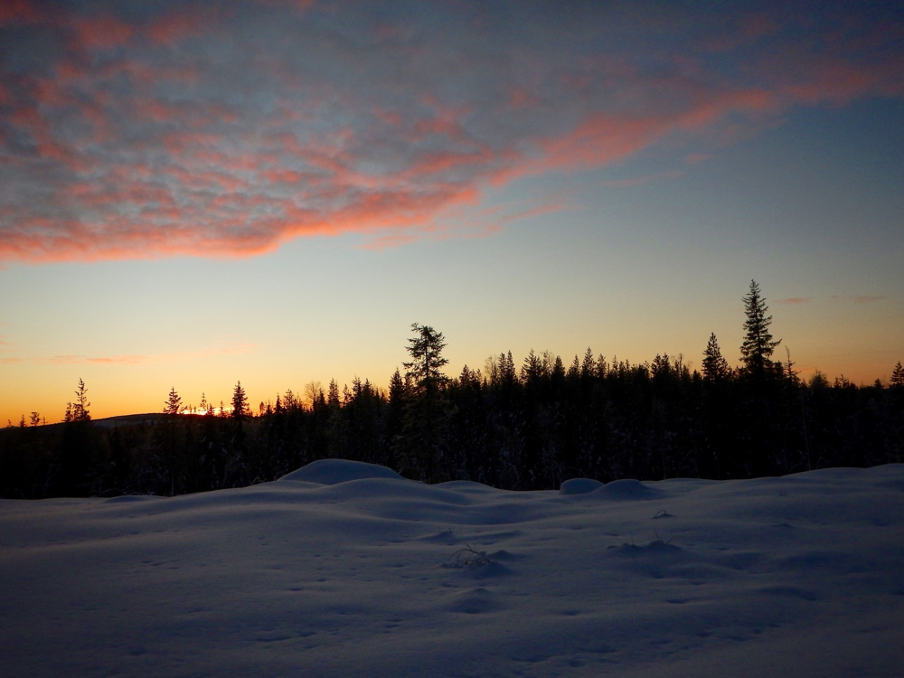 Letzter Sonnenuntergang des Jahres