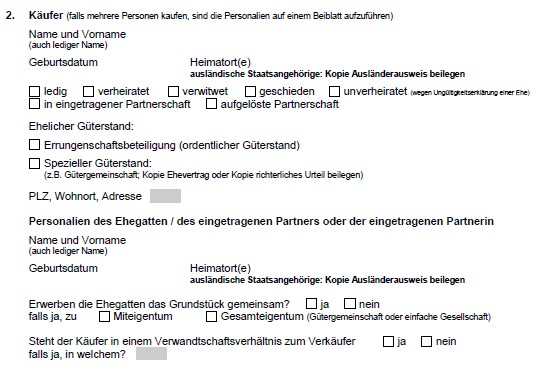 Quelle Grundbuchamt Solothurn Anmeldeformular Immobilien Verkauf Kanton Solothurn
