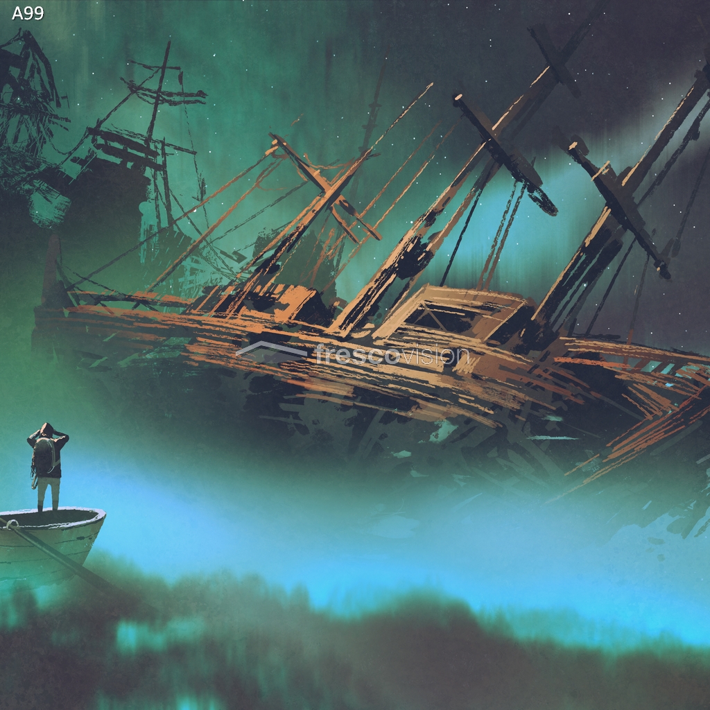 Backlight-Rückwand mit Motiv