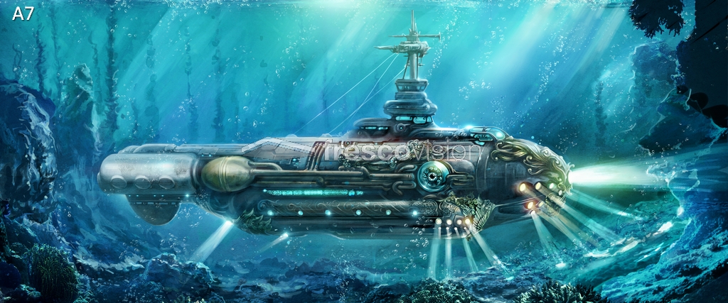 LED background Aquarium