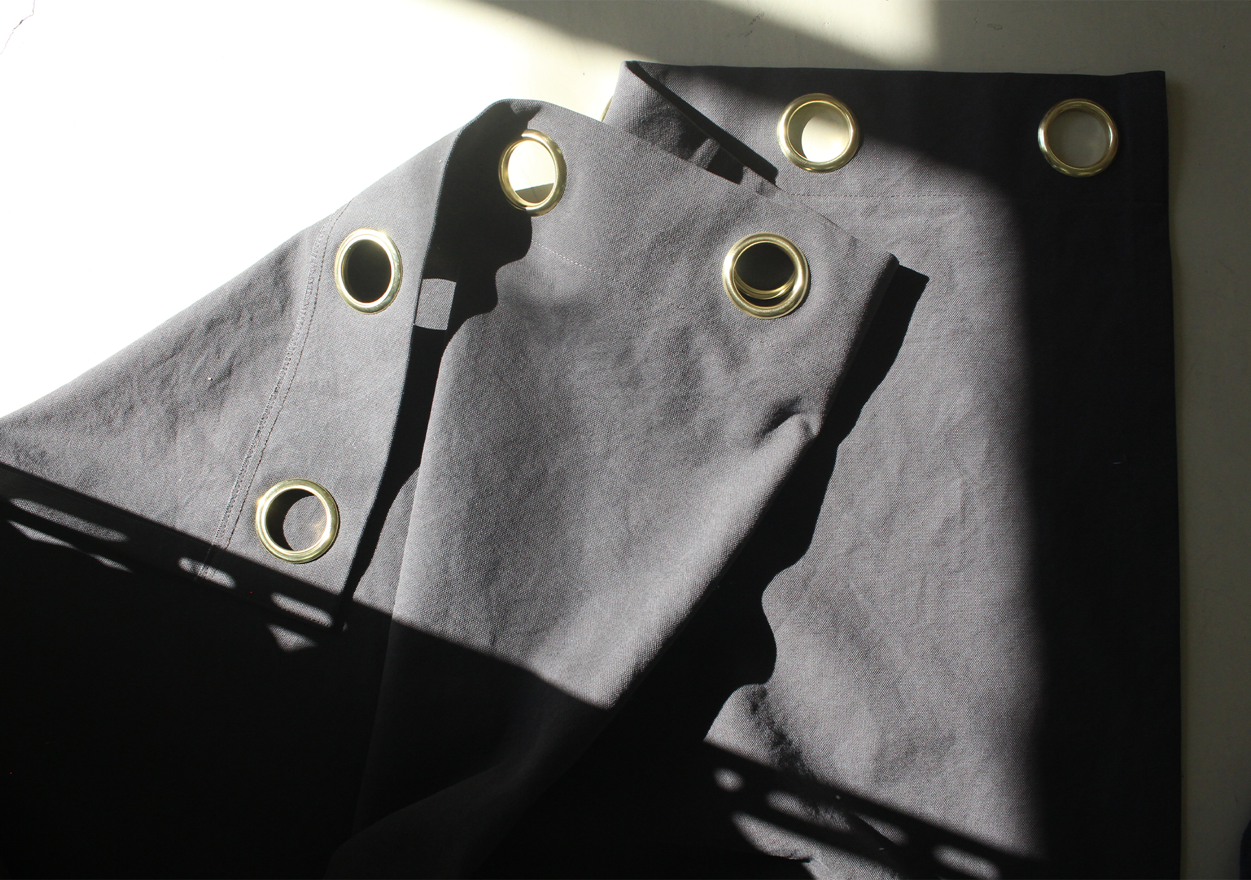 帆布｜チャコールグレー｜ハトメ（真鍮）