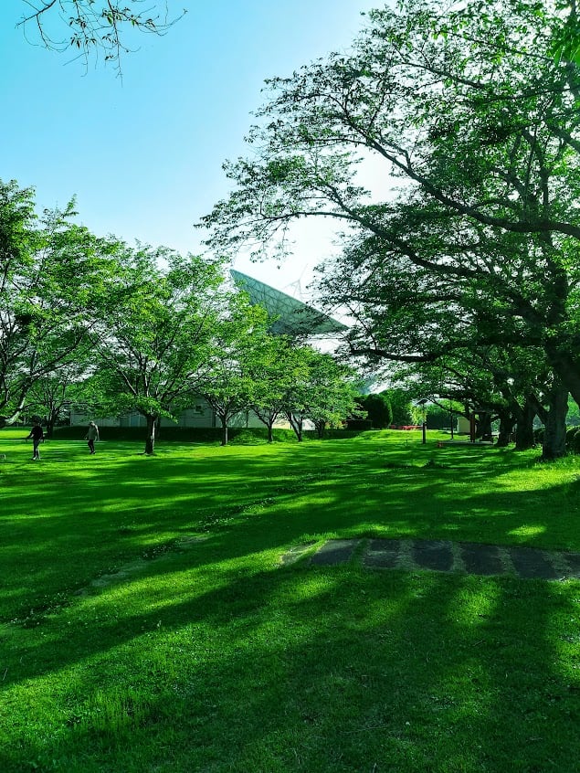 Japan Tourism. Ibaraki Prefecture Takahagi City Satellite Communications Memorial Park.