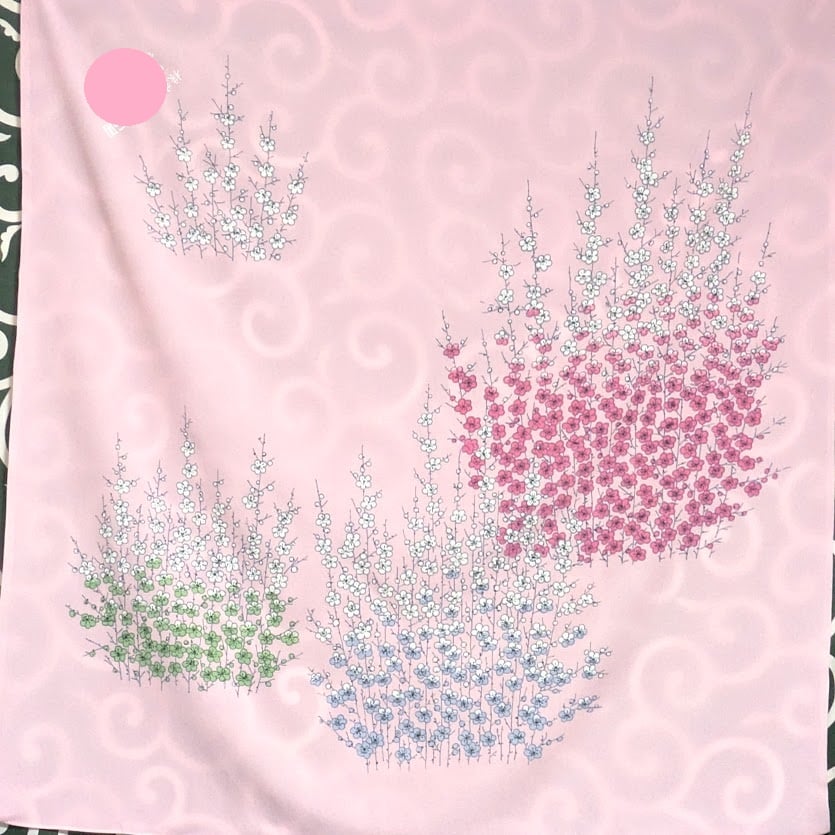 風呂敷講座 風呂敷が伝えたいこと4 梅の花の風呂敷