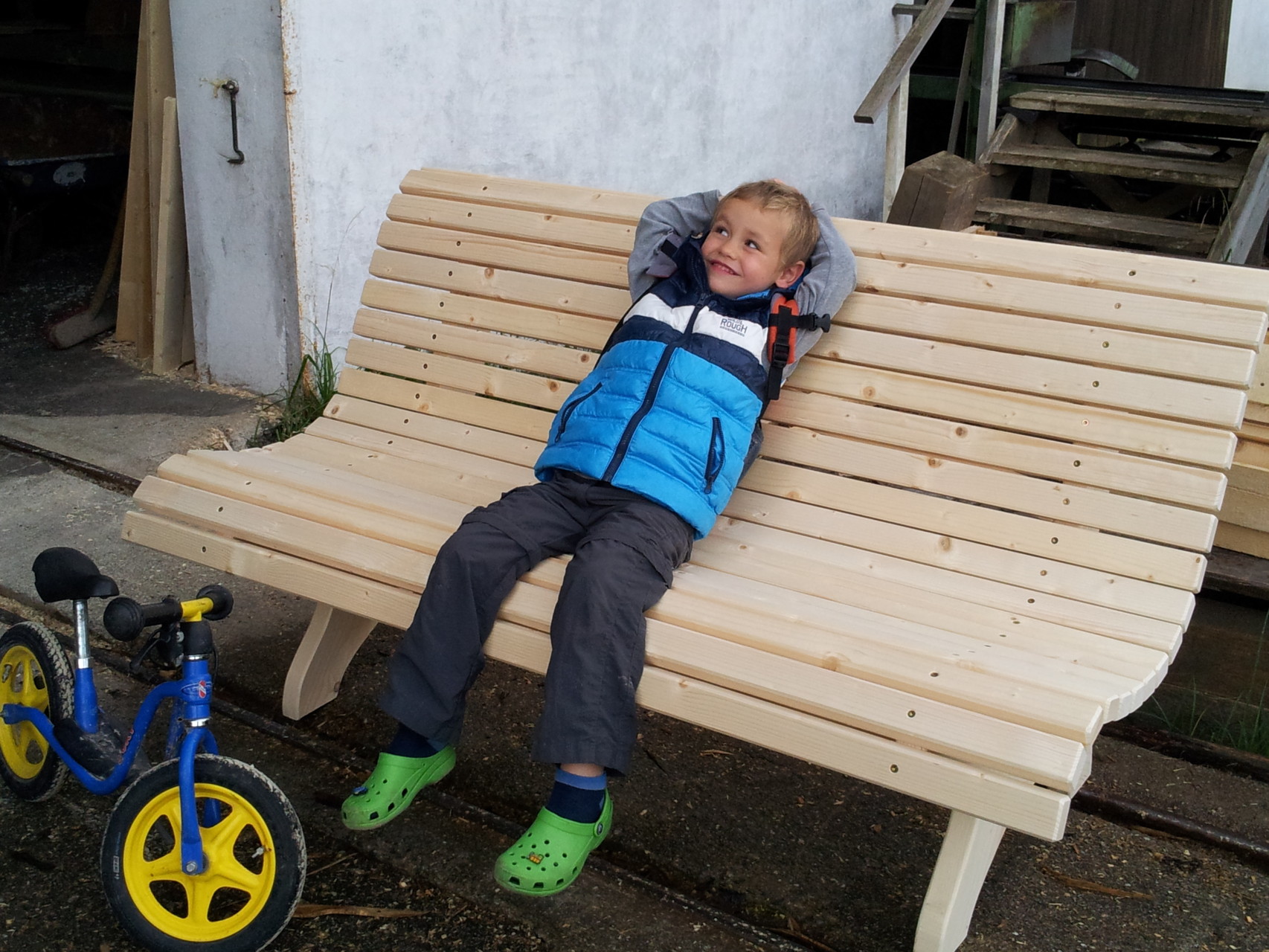 (Bank Rieden) die Pause habe ich mir verdient